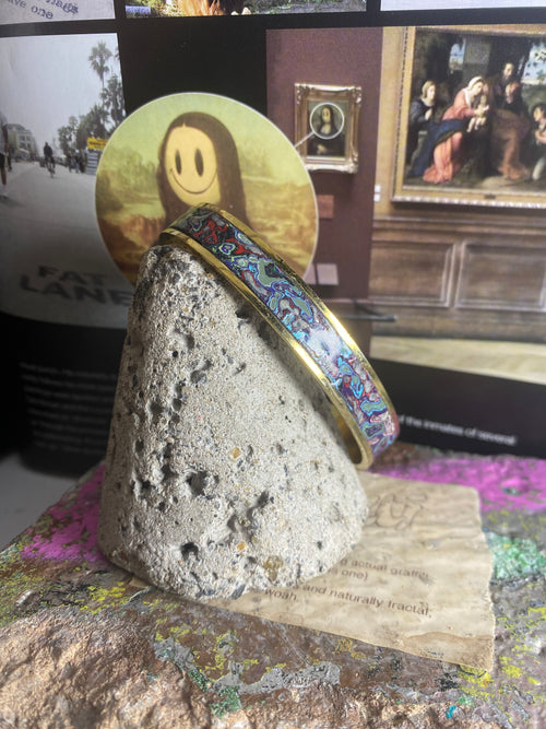 Recycled Graffiti bangle