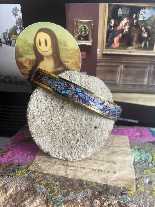 Recycled Graffiti bangle